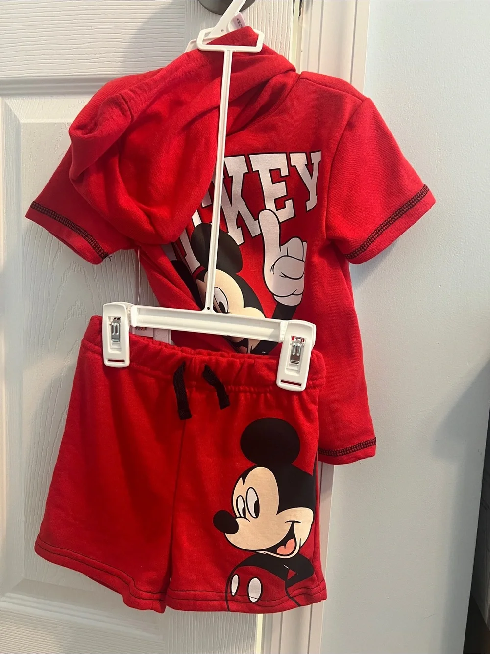 Disney Mickey Red Kids Hoodie Set